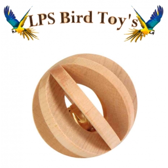 WOODEN BELL TOY BALL